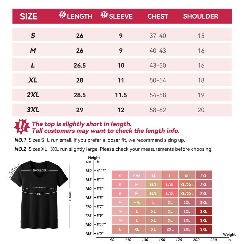 3-Pack Plus Size V-Neck T-Shirts for Women – Lightweight, Loose Fit Summer Essentials