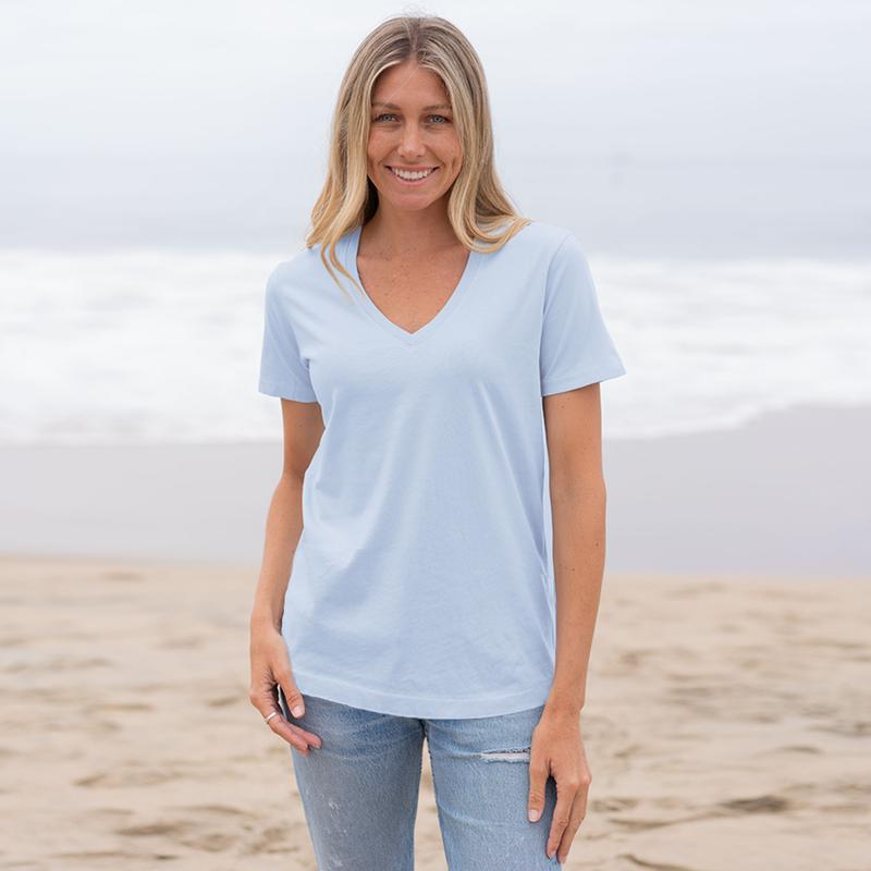 3-Pack Plus Size V-Neck T-Shirts for Women – Lightweight, Loose Fit Summer Essentials