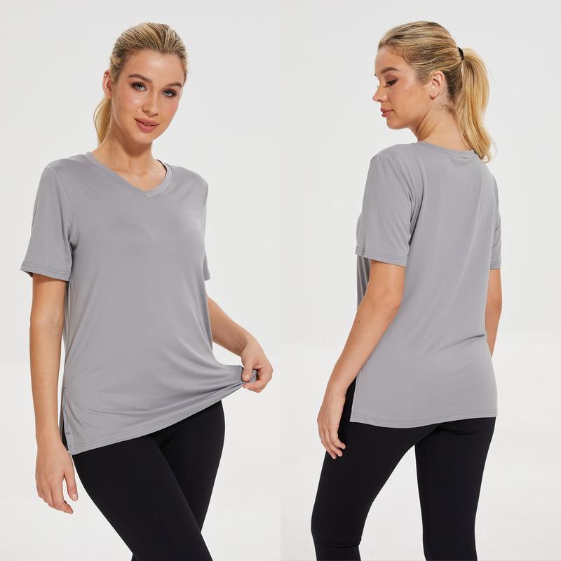 3-Pack Plus Size V-Neck T-Shirts for Women – Lightweight, Loose Fit Summer Essentials